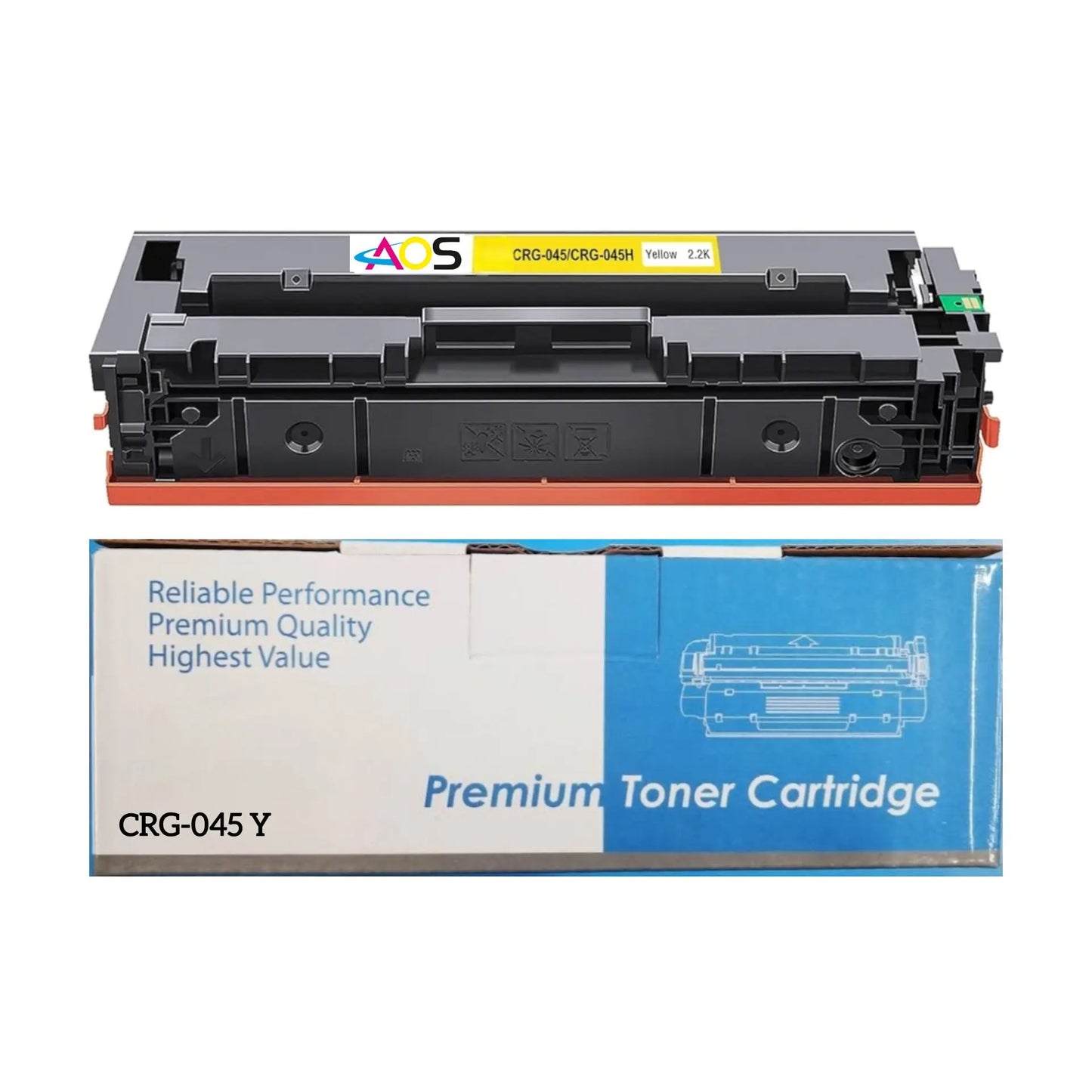 045 yellow toner cartridge