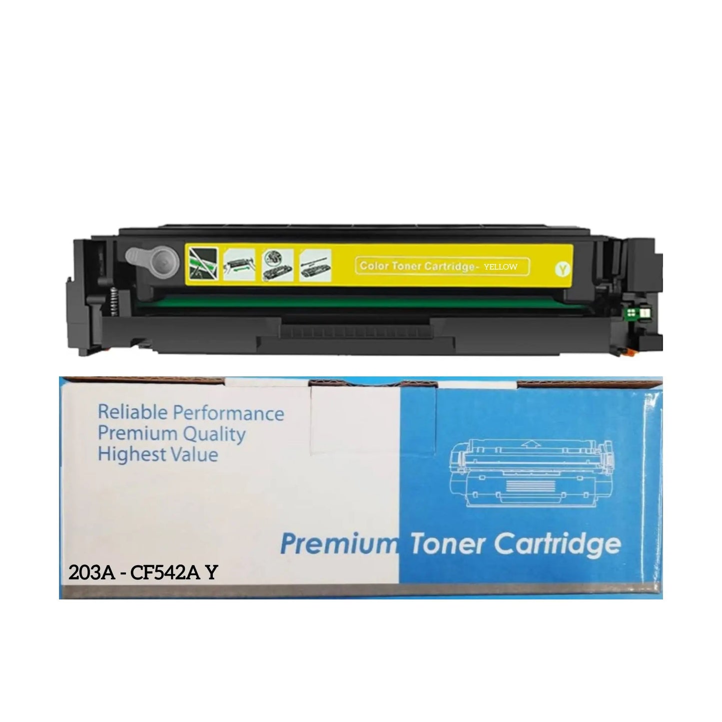 203A yellow toner cartridge