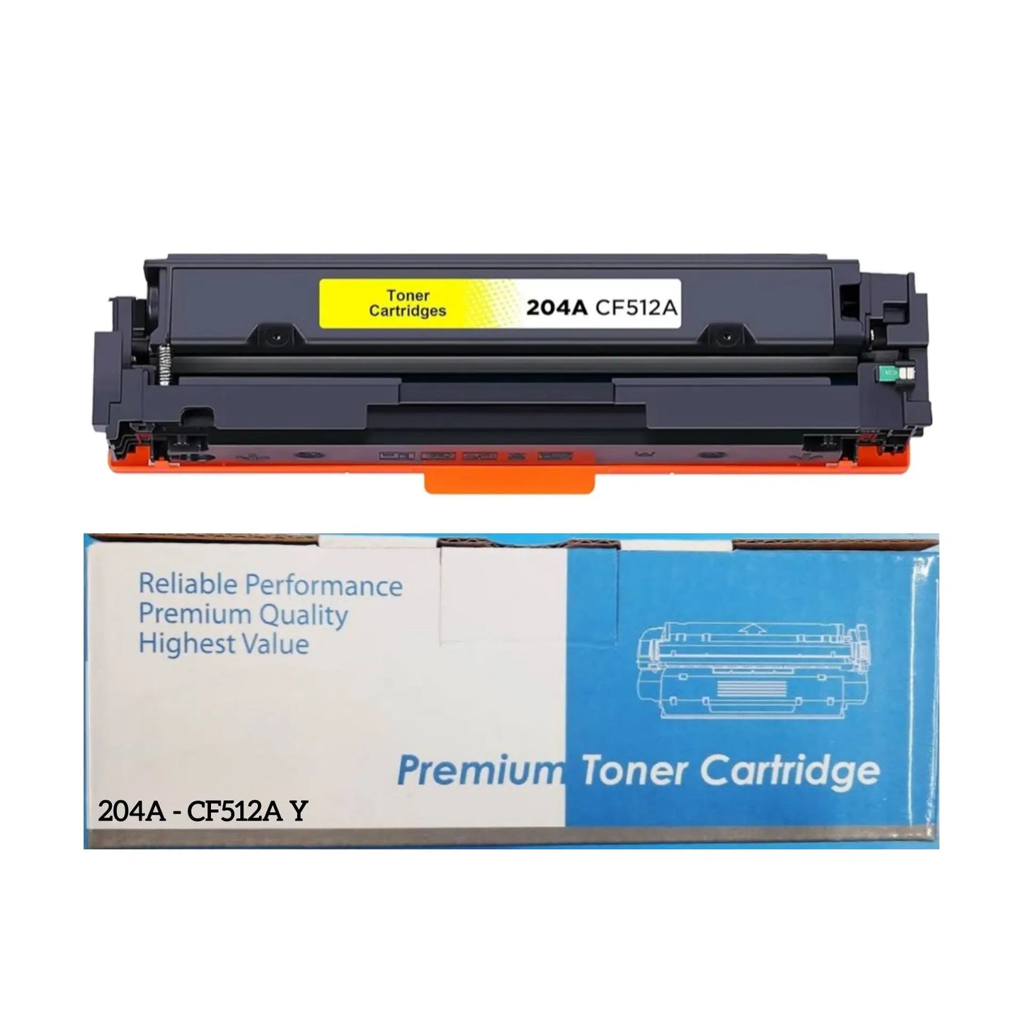 204a yellow toner cartridge
