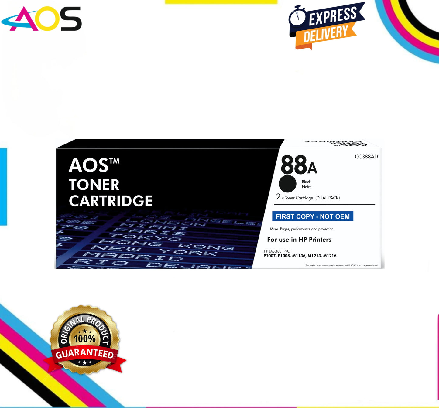 HP 88AD BLACK TONER CARTRIDGE