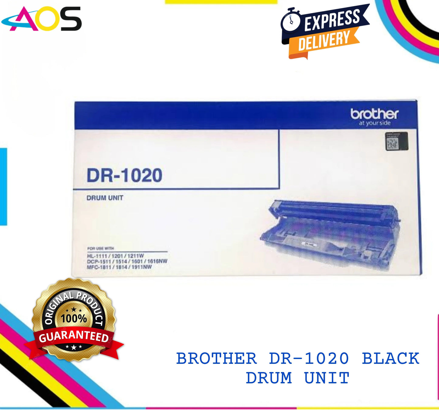 Brother DR-1020 drum unit black Aos Cartridge