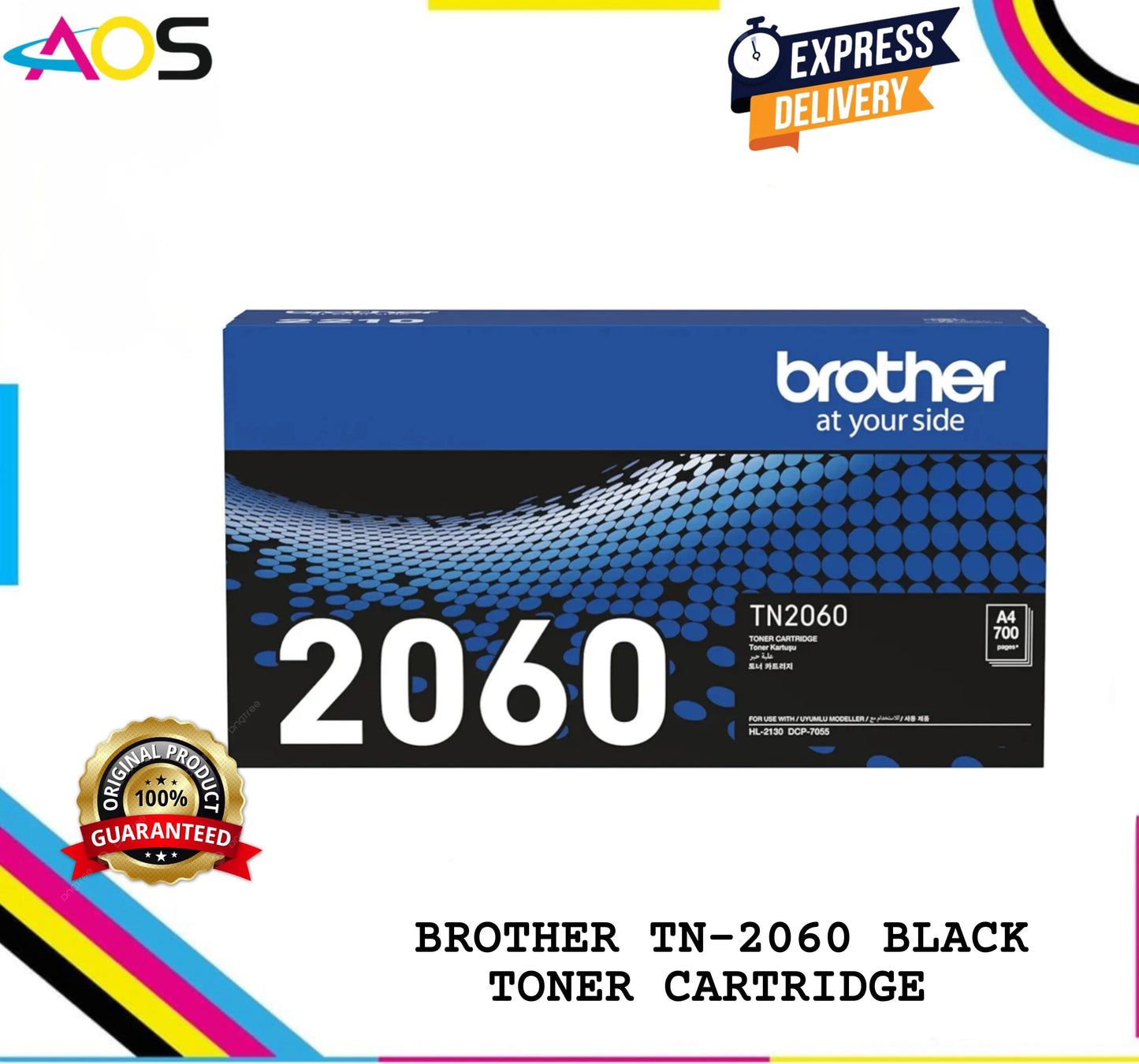 Brother TN 2060 Toner Cartridge , Black Aos Cartridge