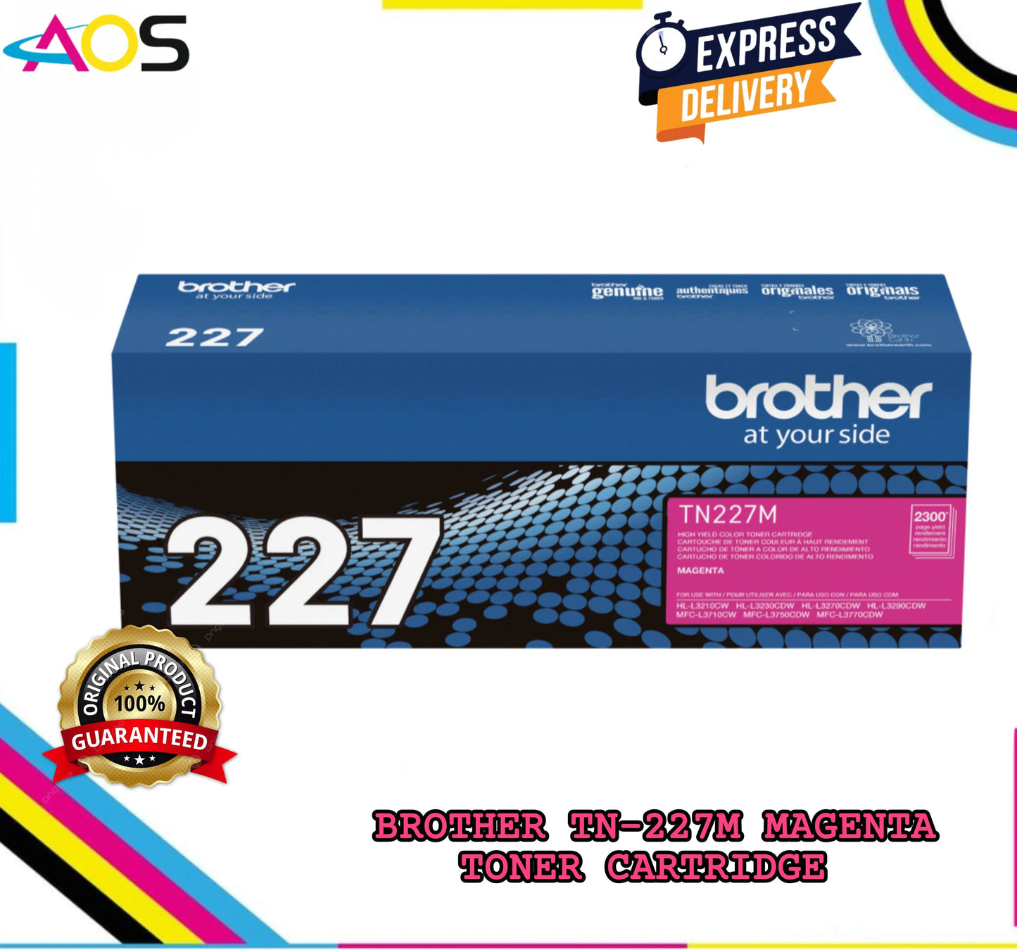 Brother TN 227 Toner Cartridge ,Magenta Aos Cartridge