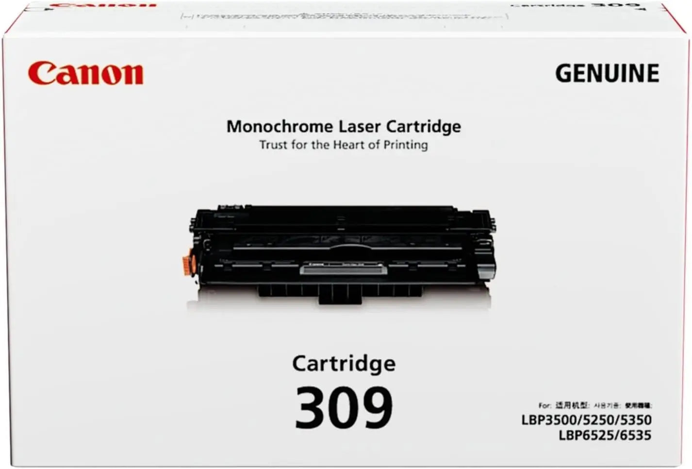 CANON 309 BLACK TONER CARTRIDGE Aos Cartridge