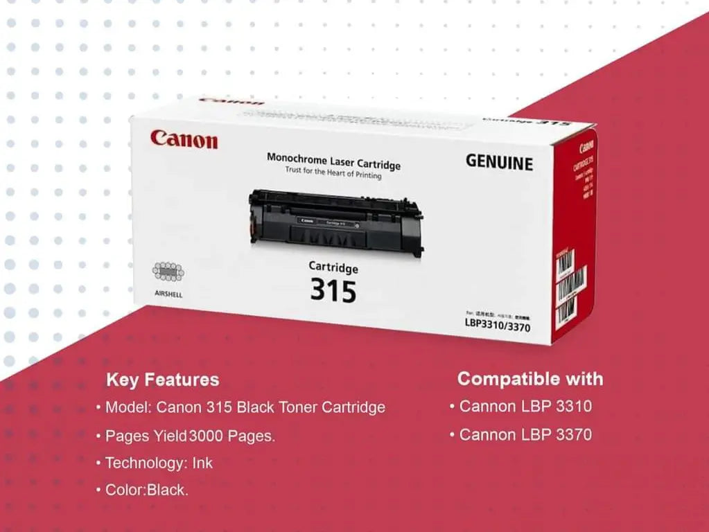 CANON 315 Black Toner Cartridge Aos Cartridge