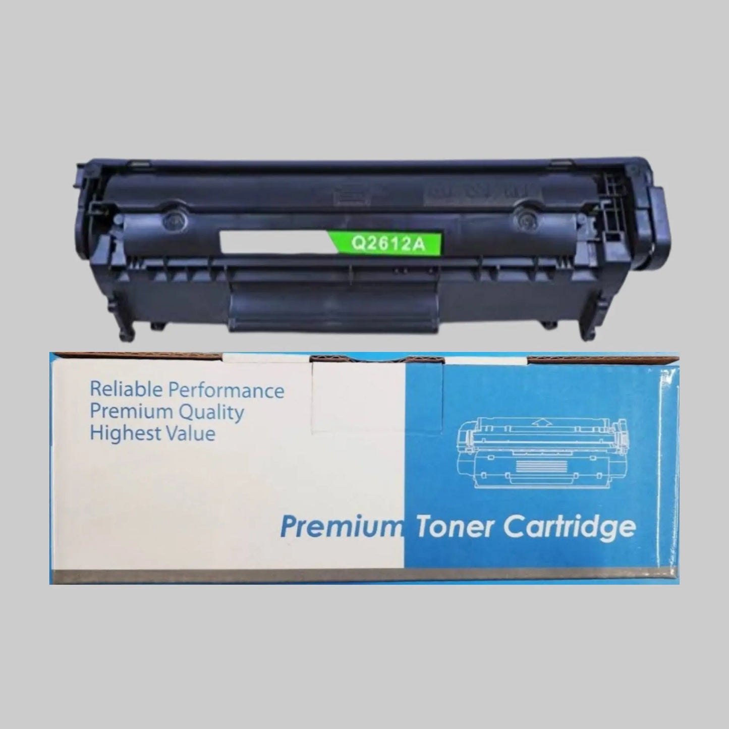Compatible 12a toner cartridge box pack