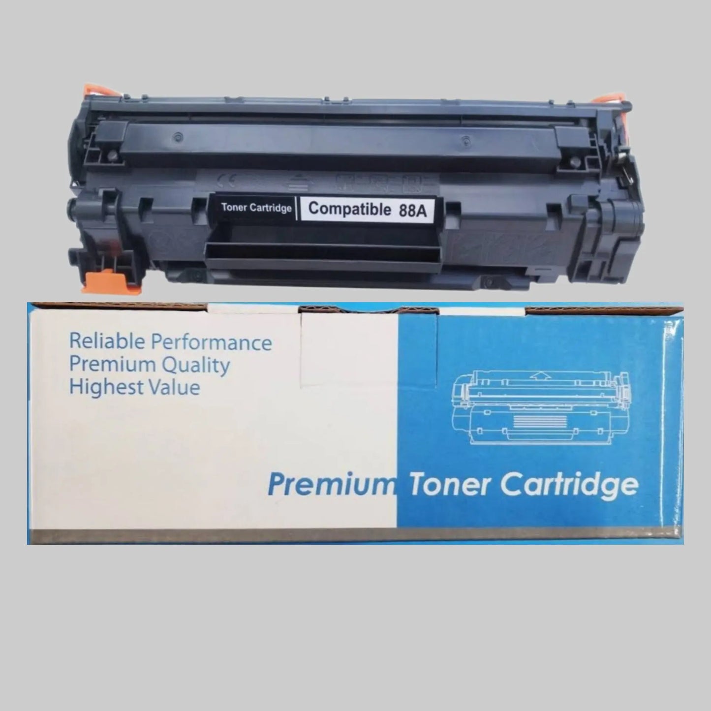 Compatible 88a toner cartridge box pack