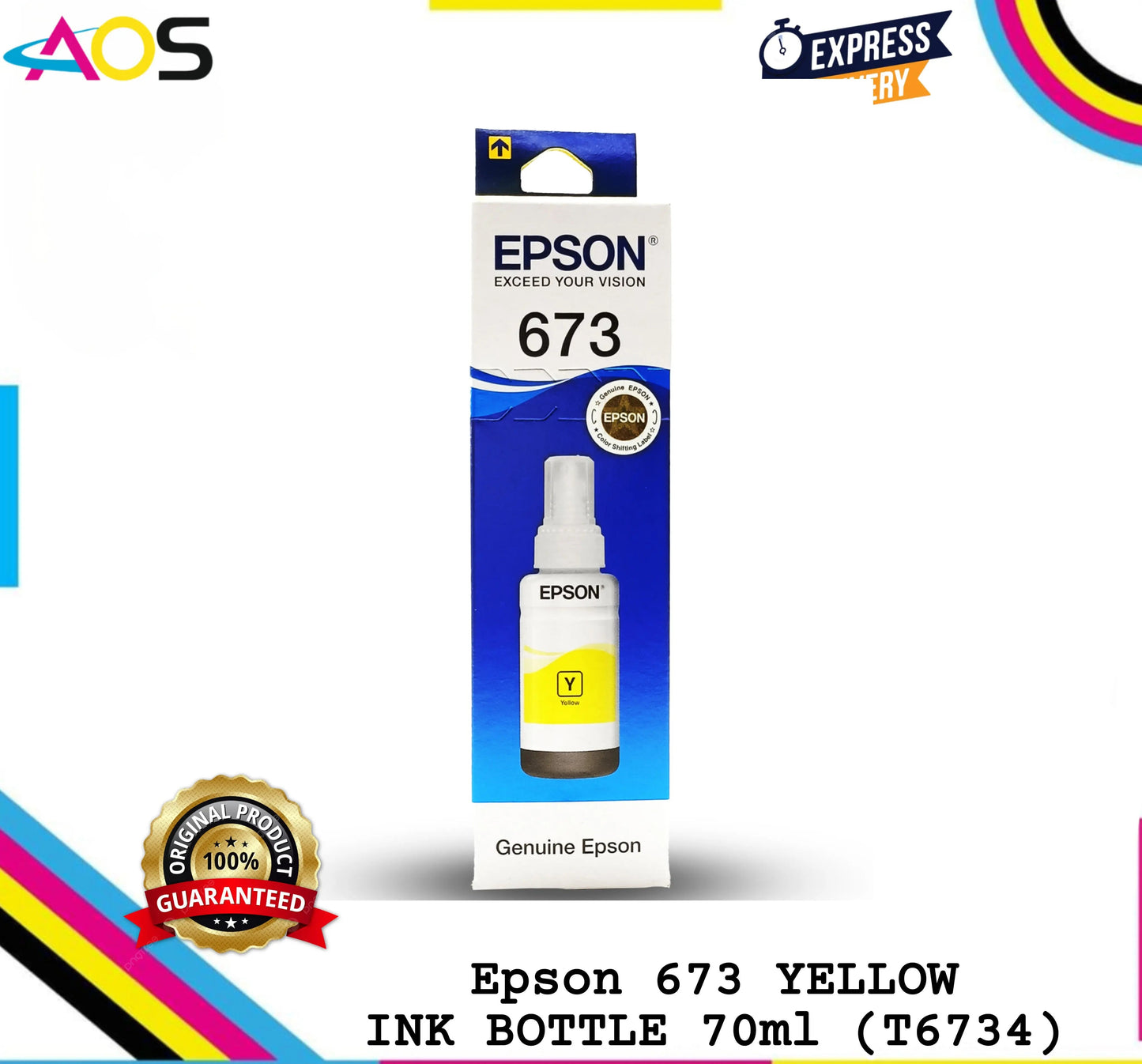 Epson 673 ink bottle yellow