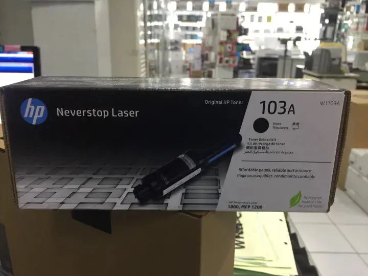HP 103A Black Original Neverstop Laser Toner Reload kit (W1103A) Aos Cartridge