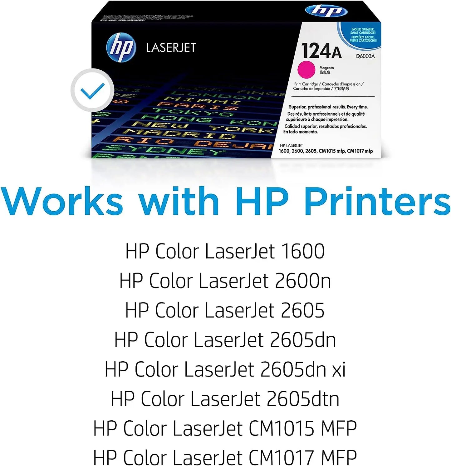 HP 124A Magenta Laserjet Toner Cartridge (Q6003A) Aos Cartridge