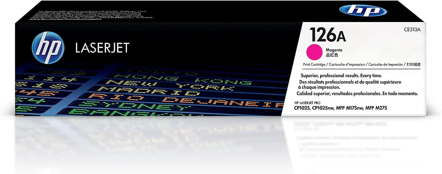 HP 126A Magenta Laserjet Toner Cartridge (CE313A) AOS Cartridge