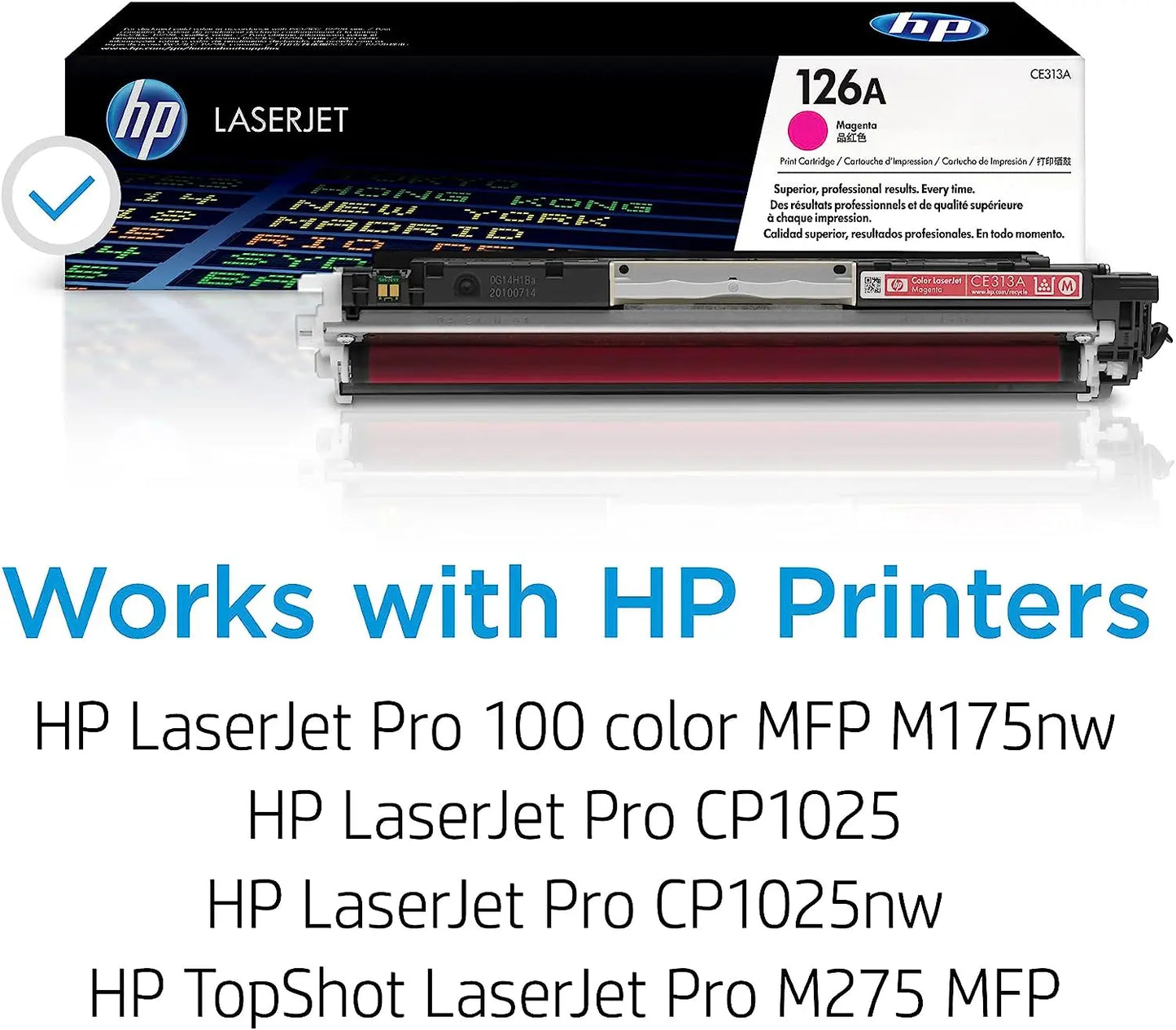 HP 126A Magenta Laserjet Toner Cartridge (CE313A) AOS Cartridge