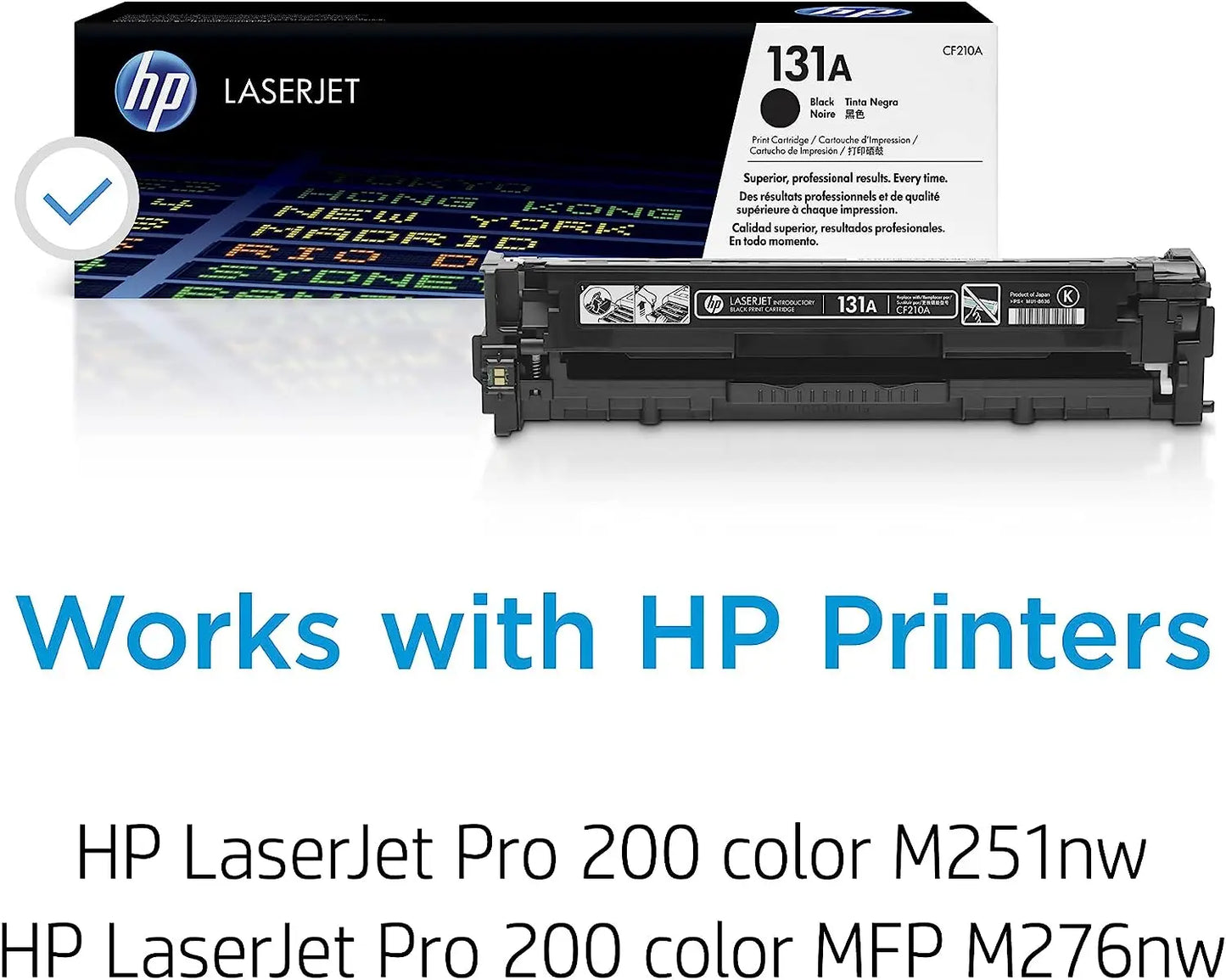 HP 131A Black Original Laserjet Toner Cartridge (CF210A) Aos Cartridge