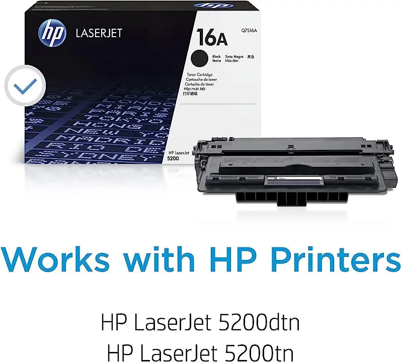 HP 16A Black Original Laserjet Toner Cartridge (Q7516A) Aos Cartridge