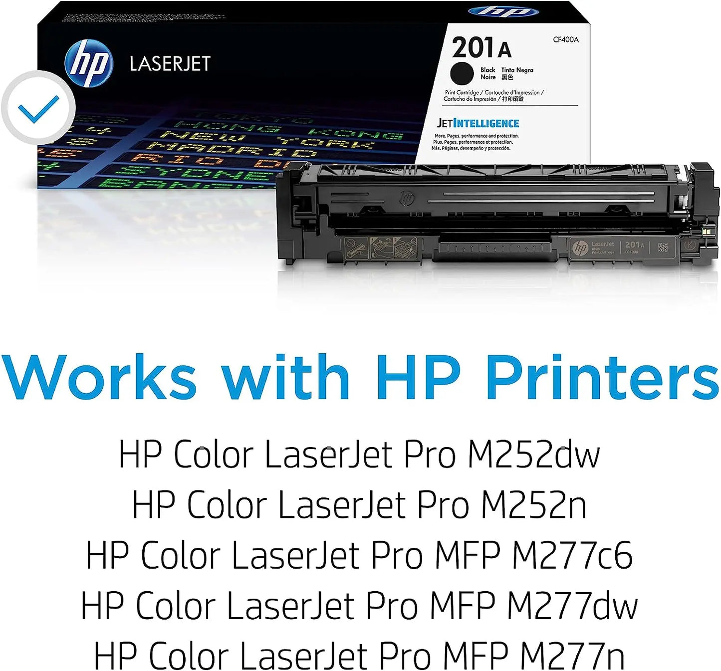 HP 201A Black Original Laserjet Toner Cartridge (CF400A) Aos Cartridge