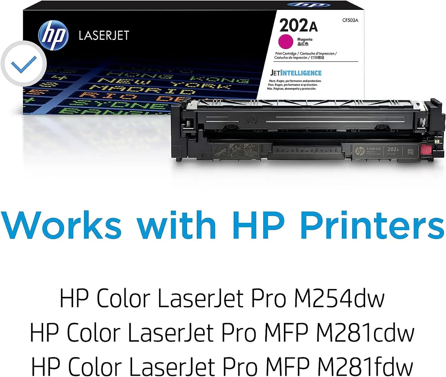 HP 202A Magenta Original Laserjet Toner Cartridge (CF503A) Aos Cartridge