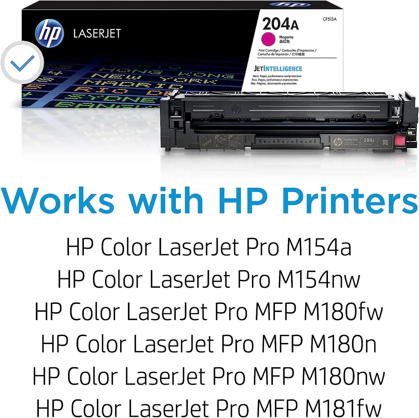 HP 204A Magenta Original Laserjet Toner Cartridge (CF513A) Aos Cartridge