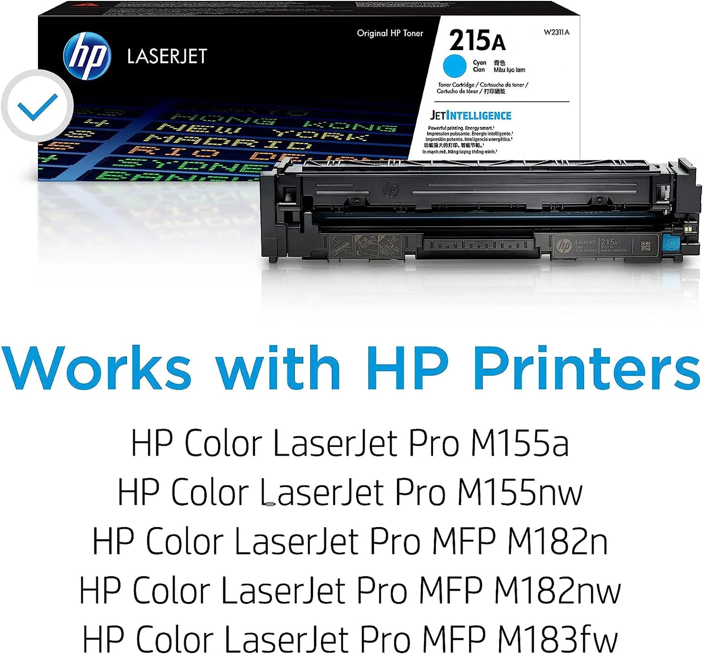 HP 215A Cyan Original Laserjet Toner Cartridge (W2311A) Aos Cartridge