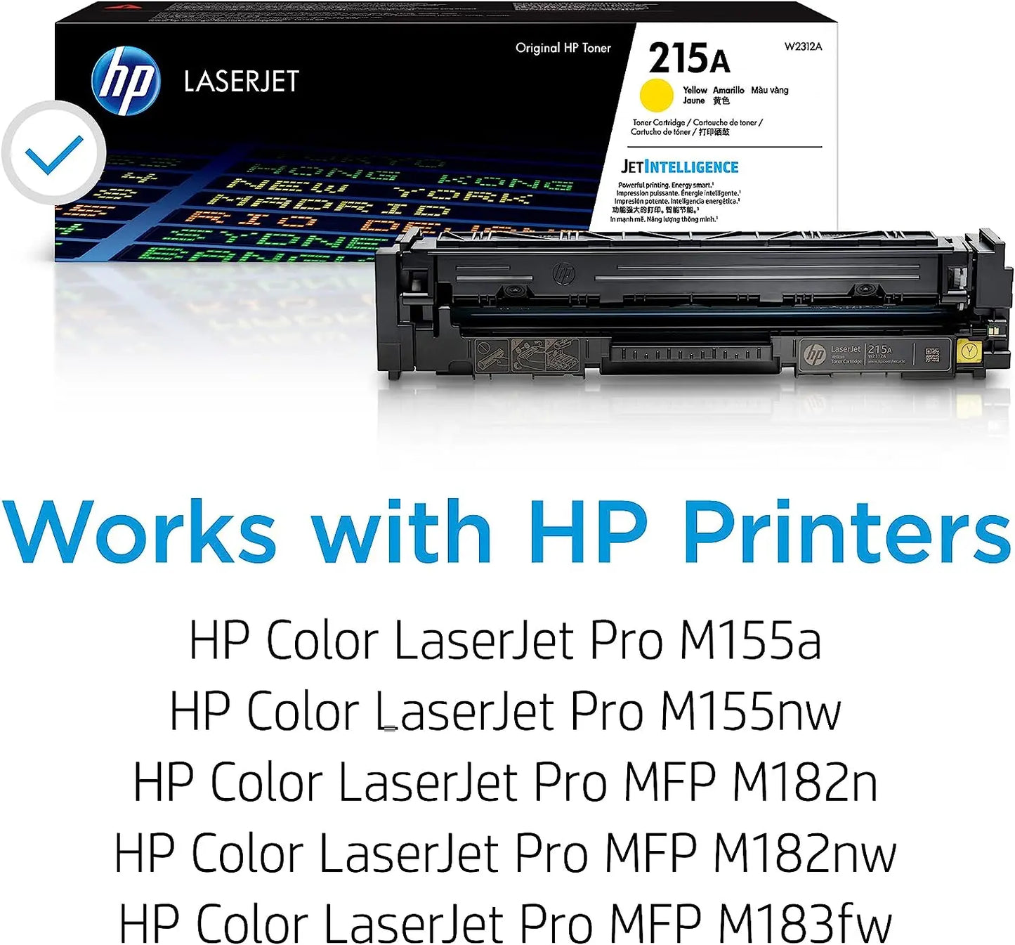 HP 215A Yellow Original Laserjet Toner Cartridge (W2312A) Aos Cartridge