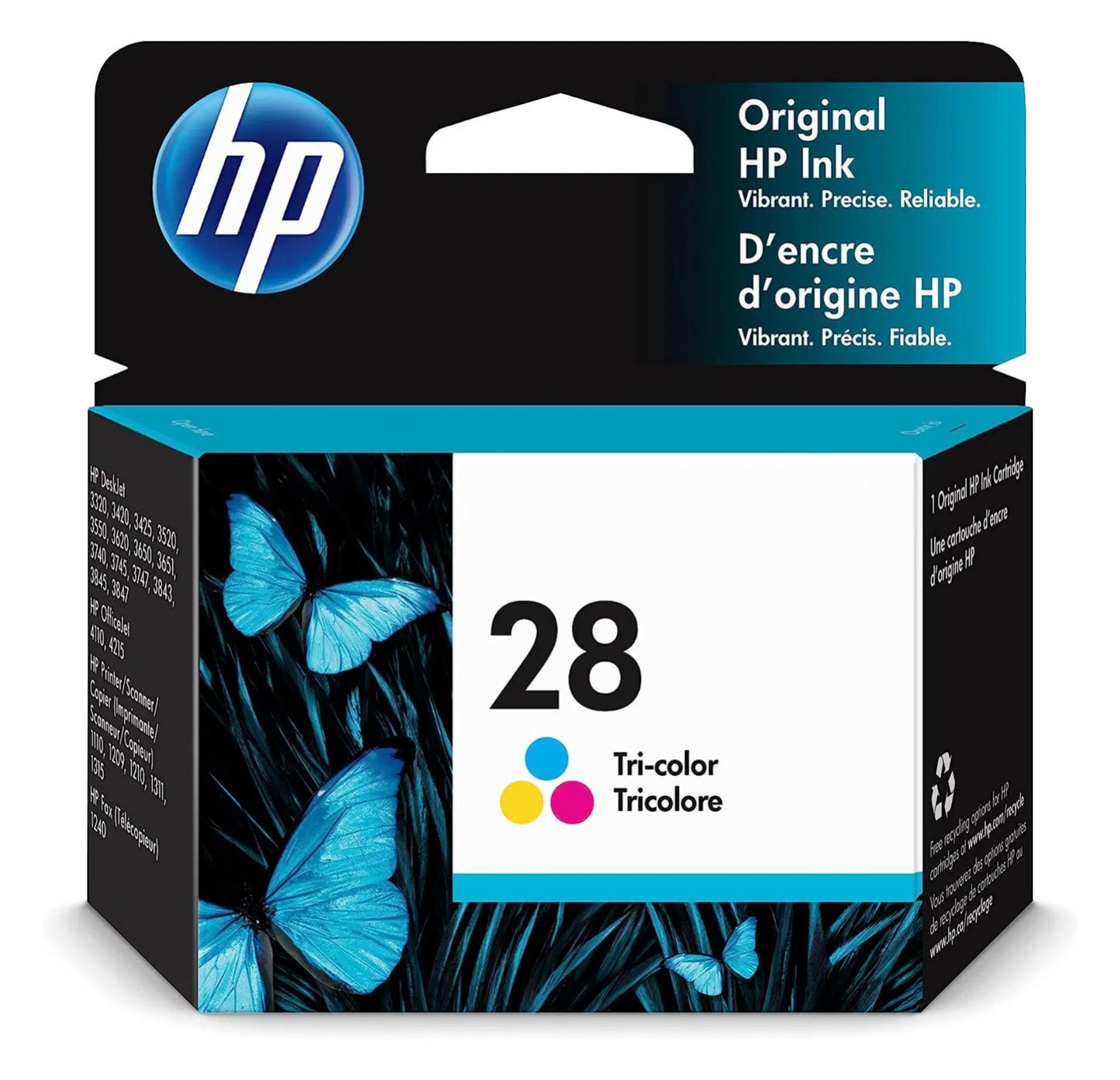 HP 28 Tri-Color Original Ink Cartridge, C8728AA - Rs.1225 Aos Cartridge