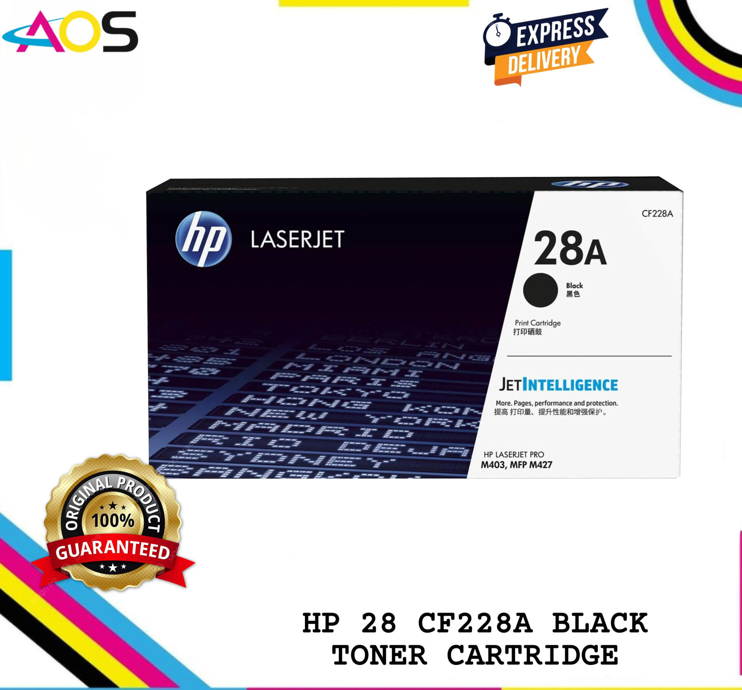 HP 28A Toner Cartridge CF228A AOS Cartridge