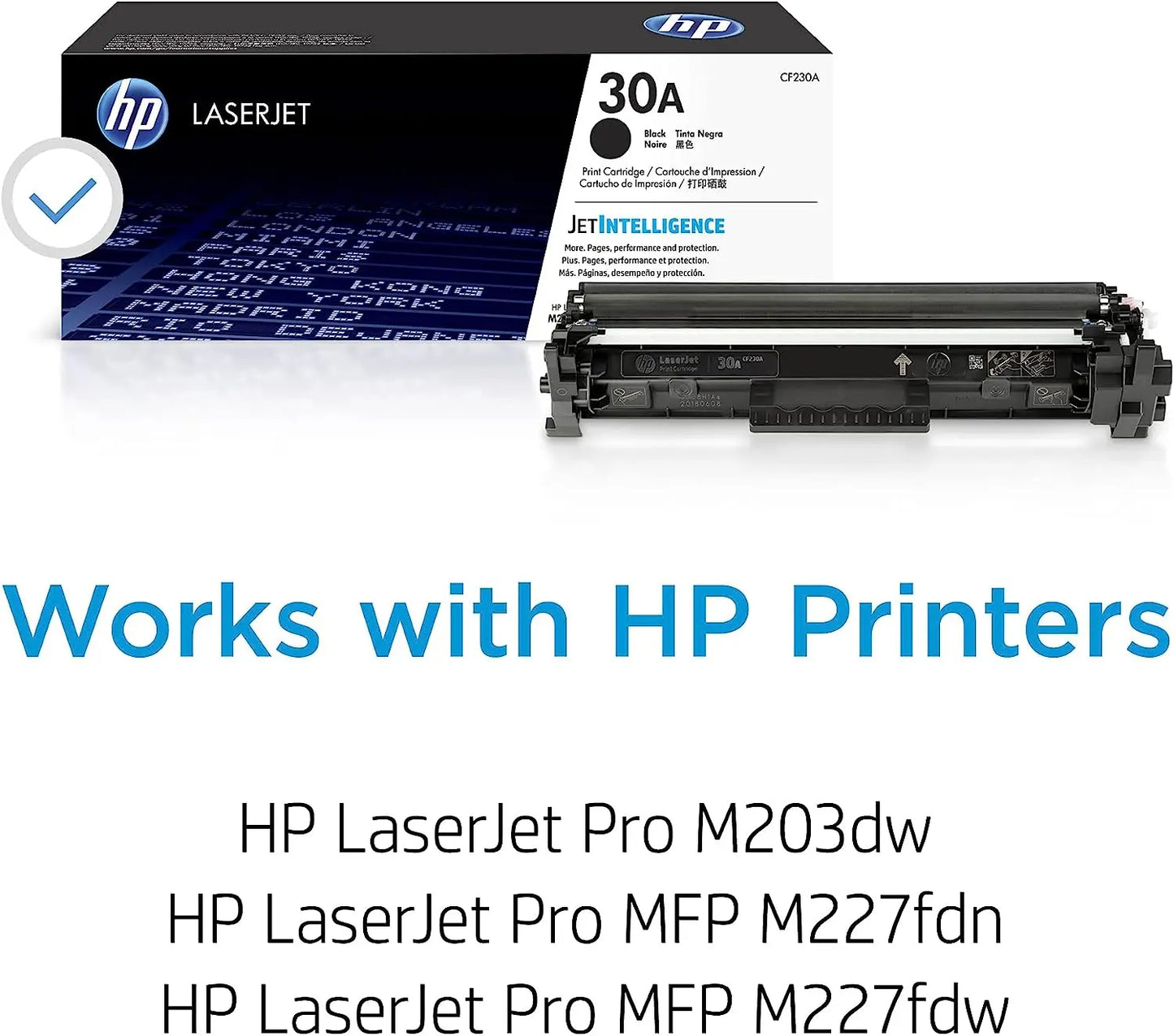 HP 30A Black Original Laserjet Toner Cartridge (CF230A) Aos Cartridge