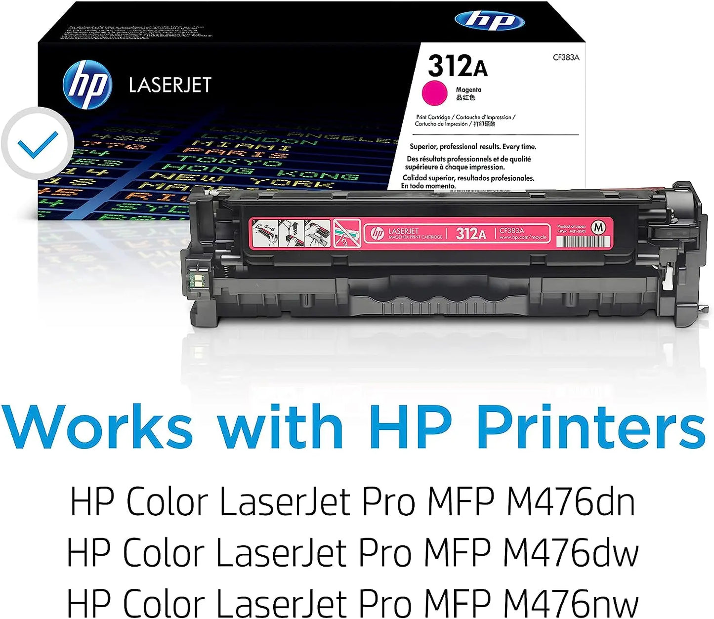 HP 312A Magenta Original Laserjet Toner Cartridge (CF383A) Aos Cartridge