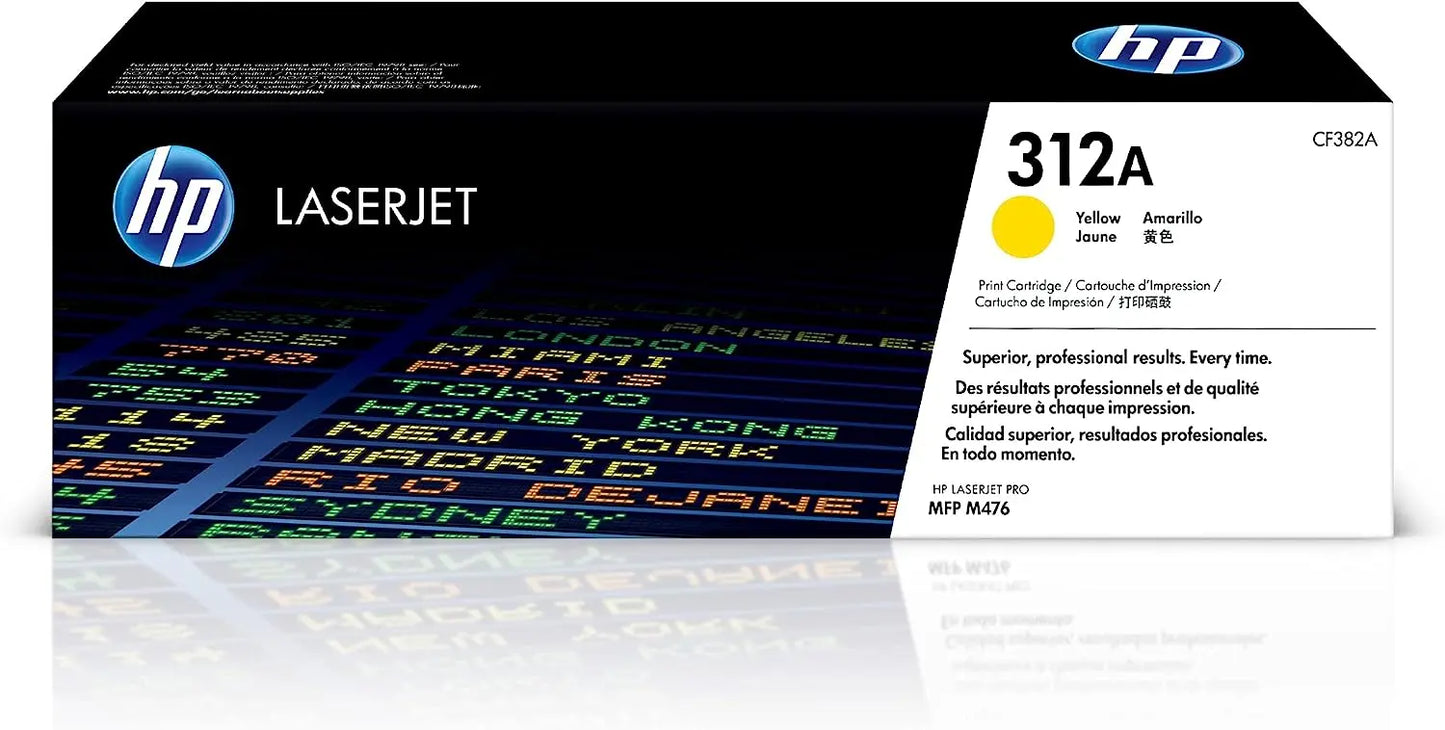 HP 312A Yellow Original Laserjet Toner Cartridge (CF382A) Aos Cartridge