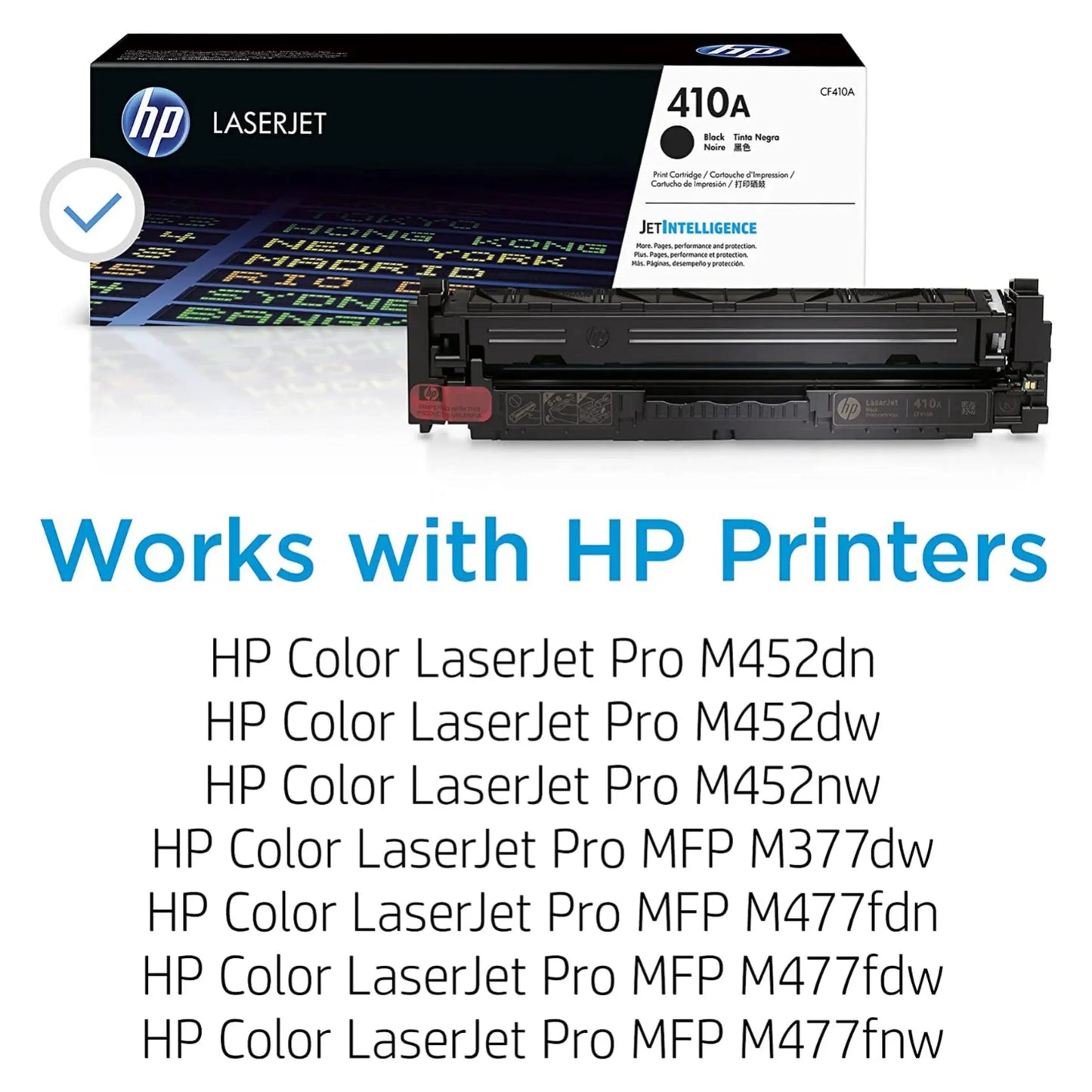 HP 410A Black Original Laserjet Toner Cartridge (CF410A) Aos Cartridge