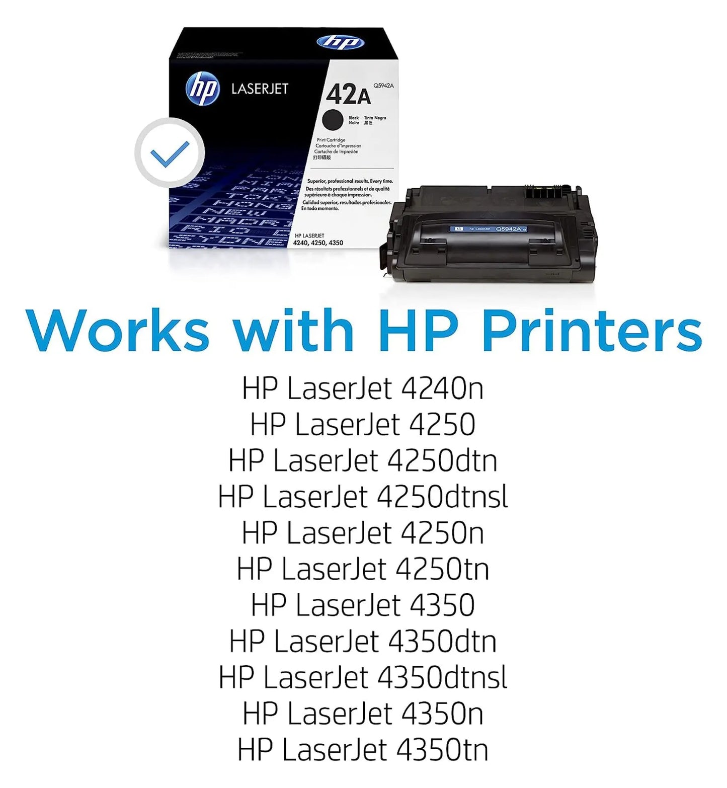 HP 42A Black Original Laserjet Toner Cartridge (Q5942A) Aos Cartridge