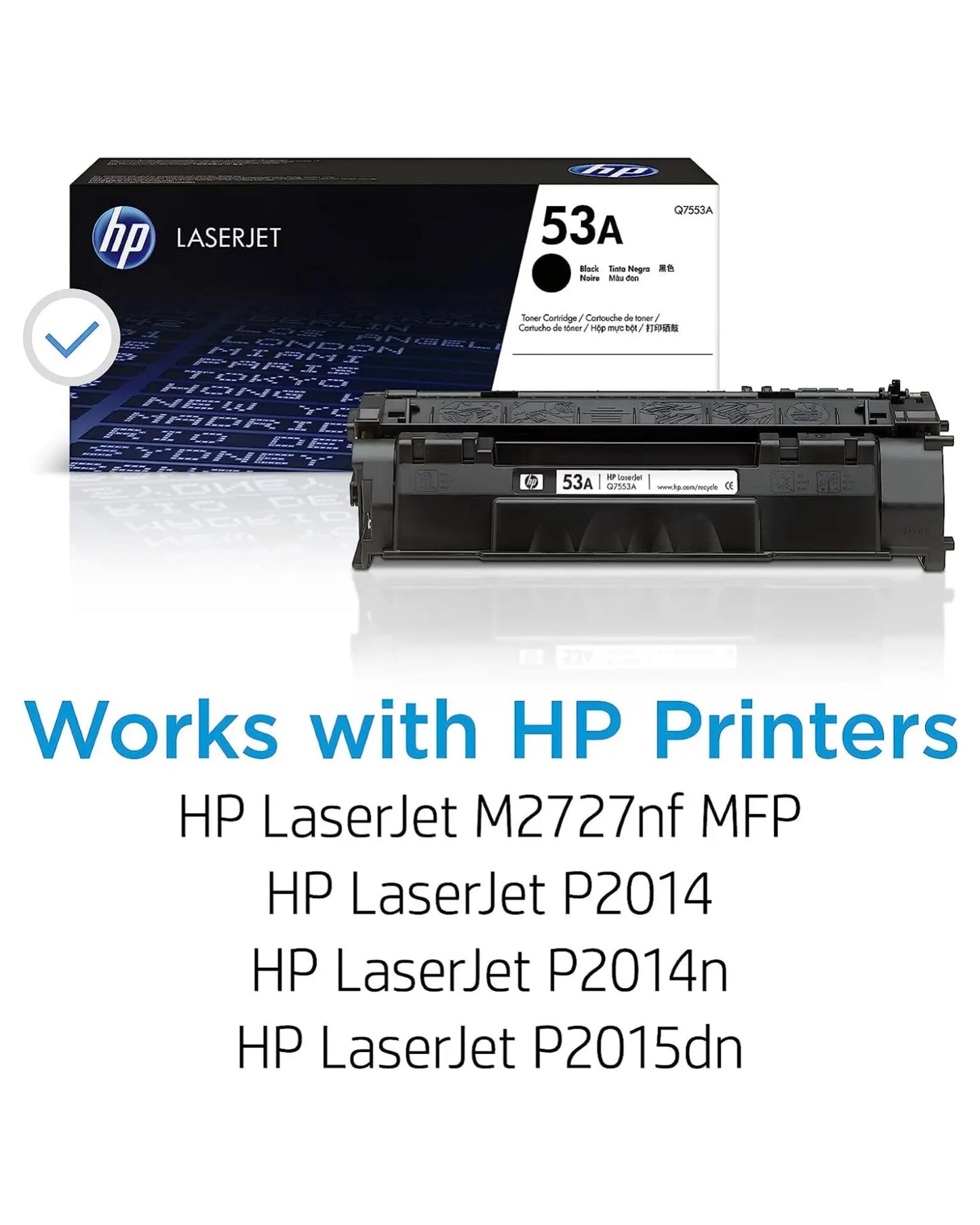 HP 53A Black Original Laserjet Toner Cartridge (Q7553A) Aos Cartridge