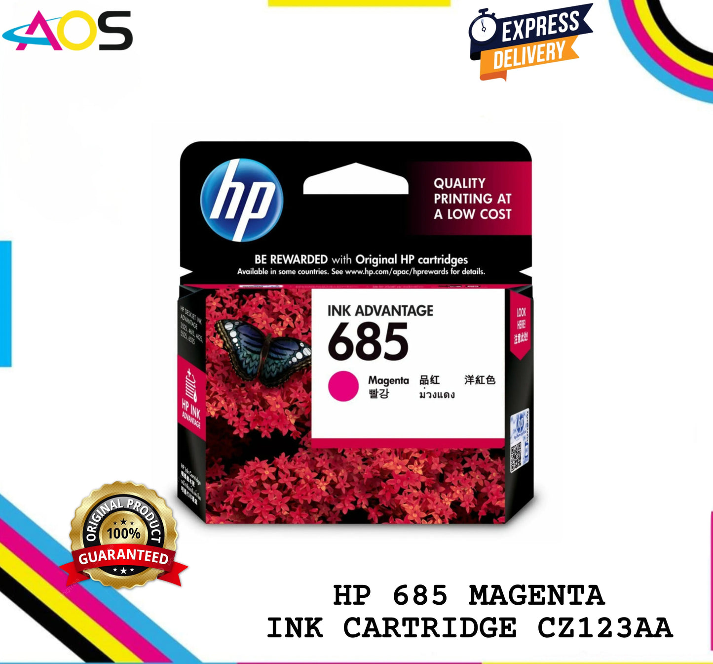 Hp 685 magenta ink cartridge