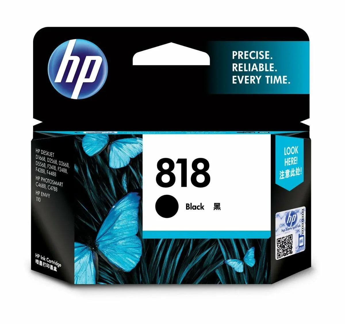 HP 818 Black Original Ink Cartridge, CC640ZZ - Rs.1038 Aos Cartridge