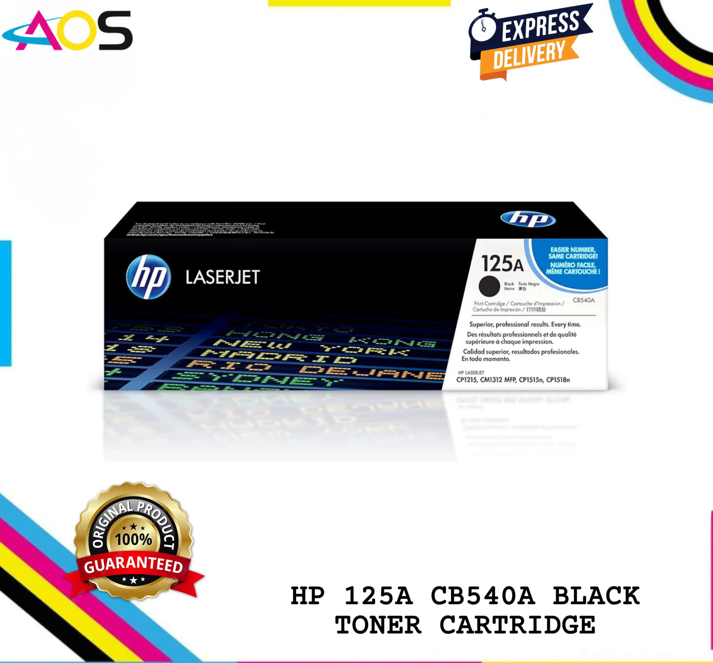 Hp 125A black toner cartridge