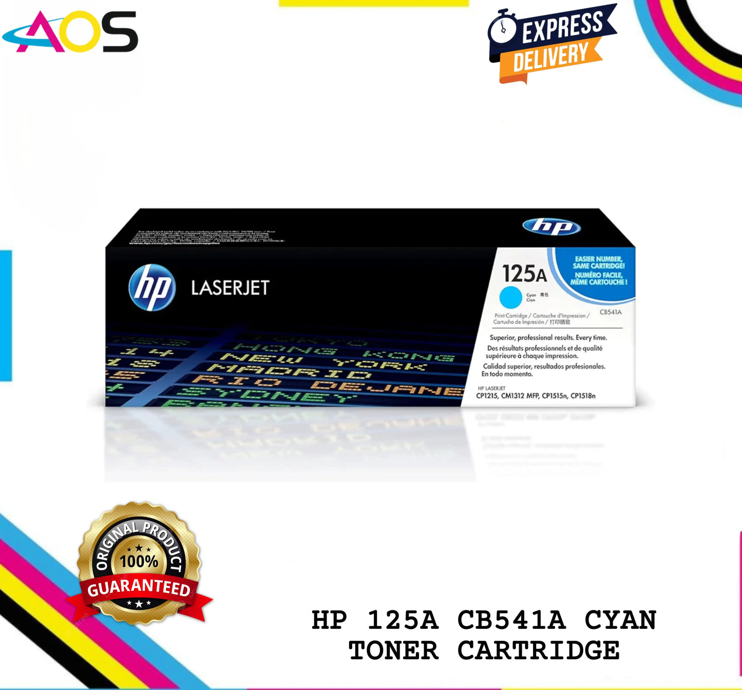 Hp 125a cyan toner cartridge