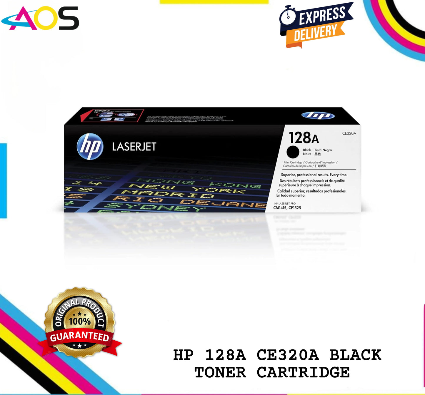 hp 128a black toner cartridge
