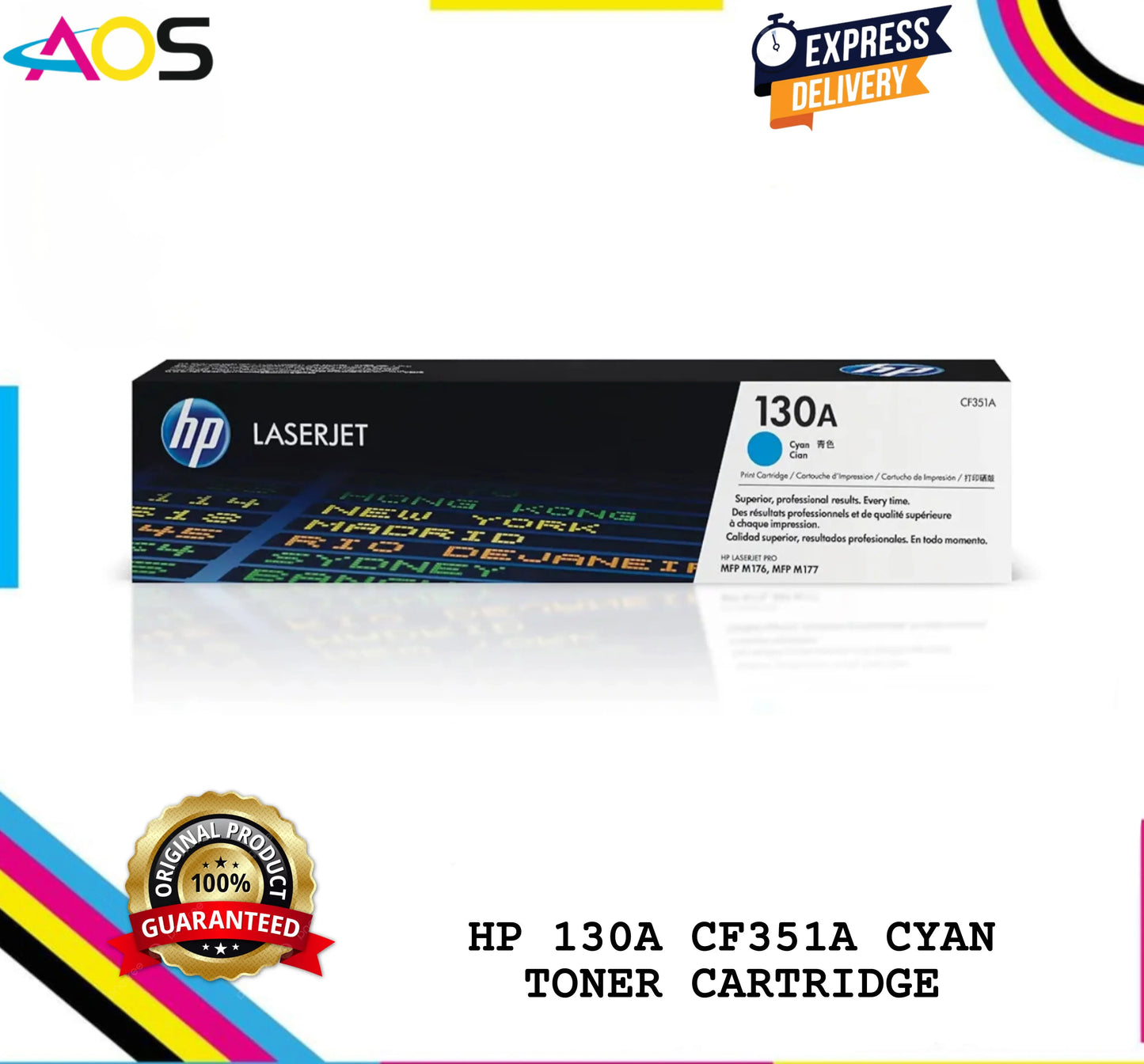 HP 130A CYAN TONER CARTRIDGE