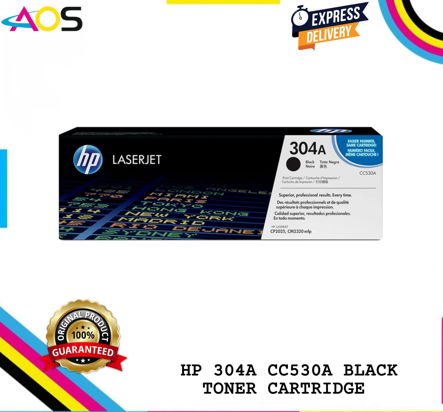 Hp 304a black toner cartridge