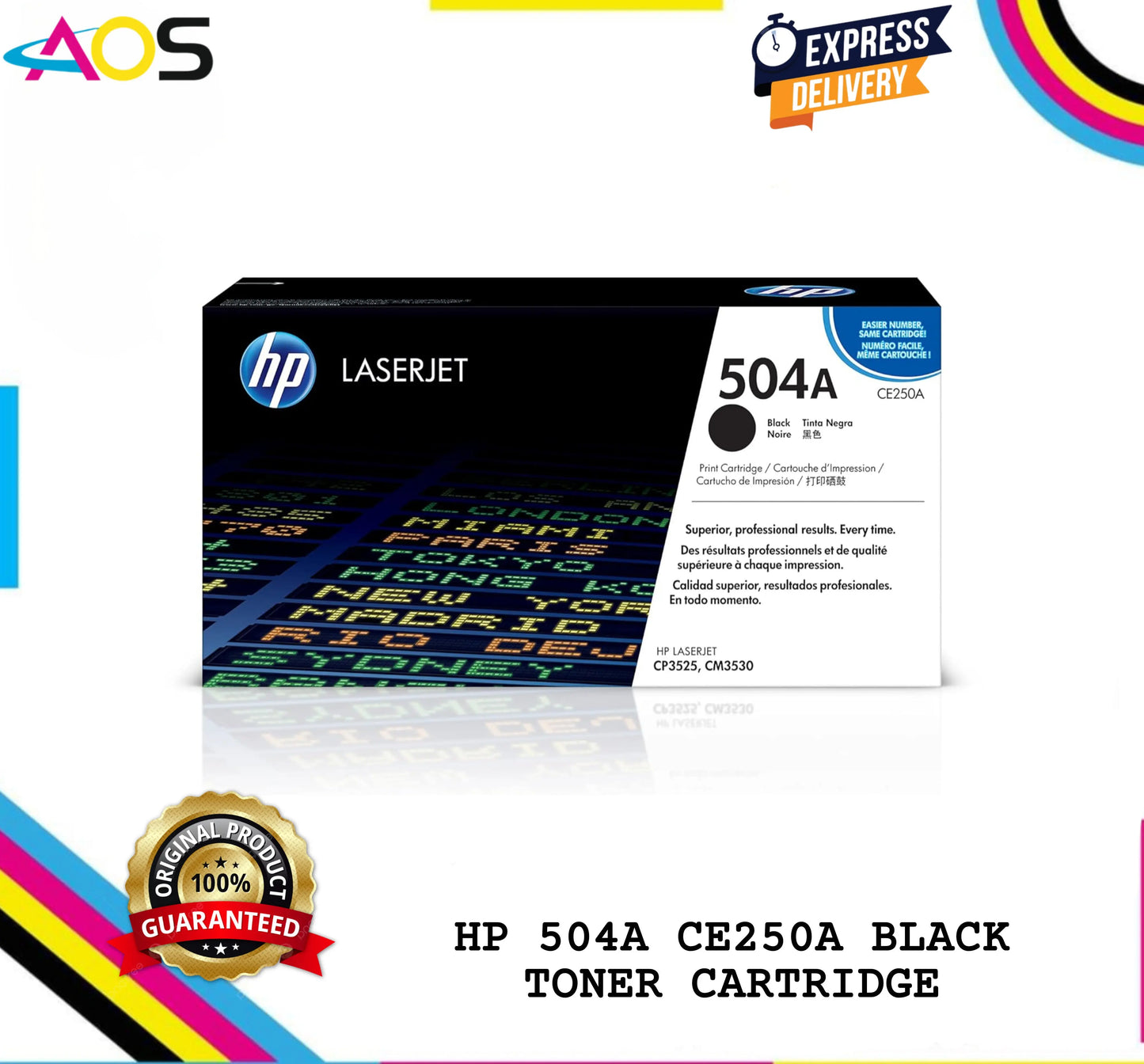 HP 504A Black Toner Cartridge