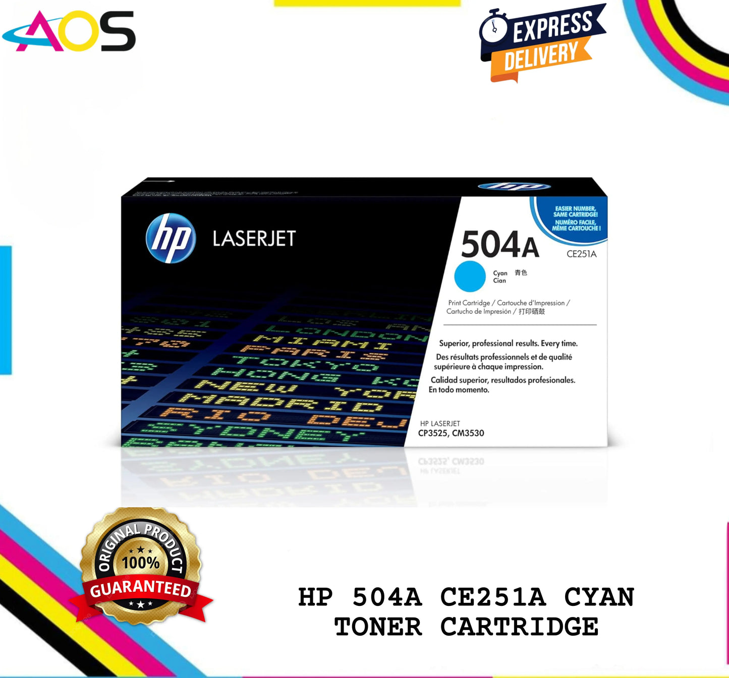 Hp 504A Cyan Toner Cartridge