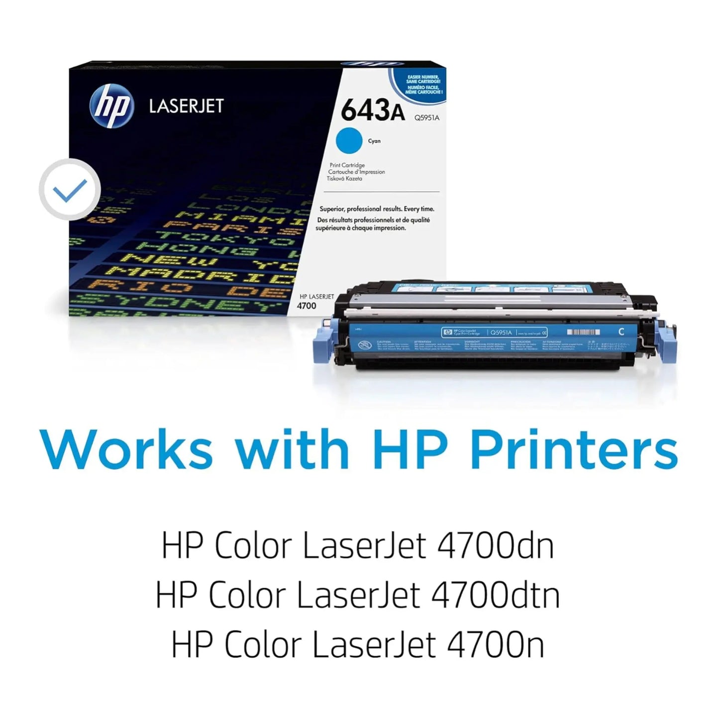 Hp 643a cyan toner
