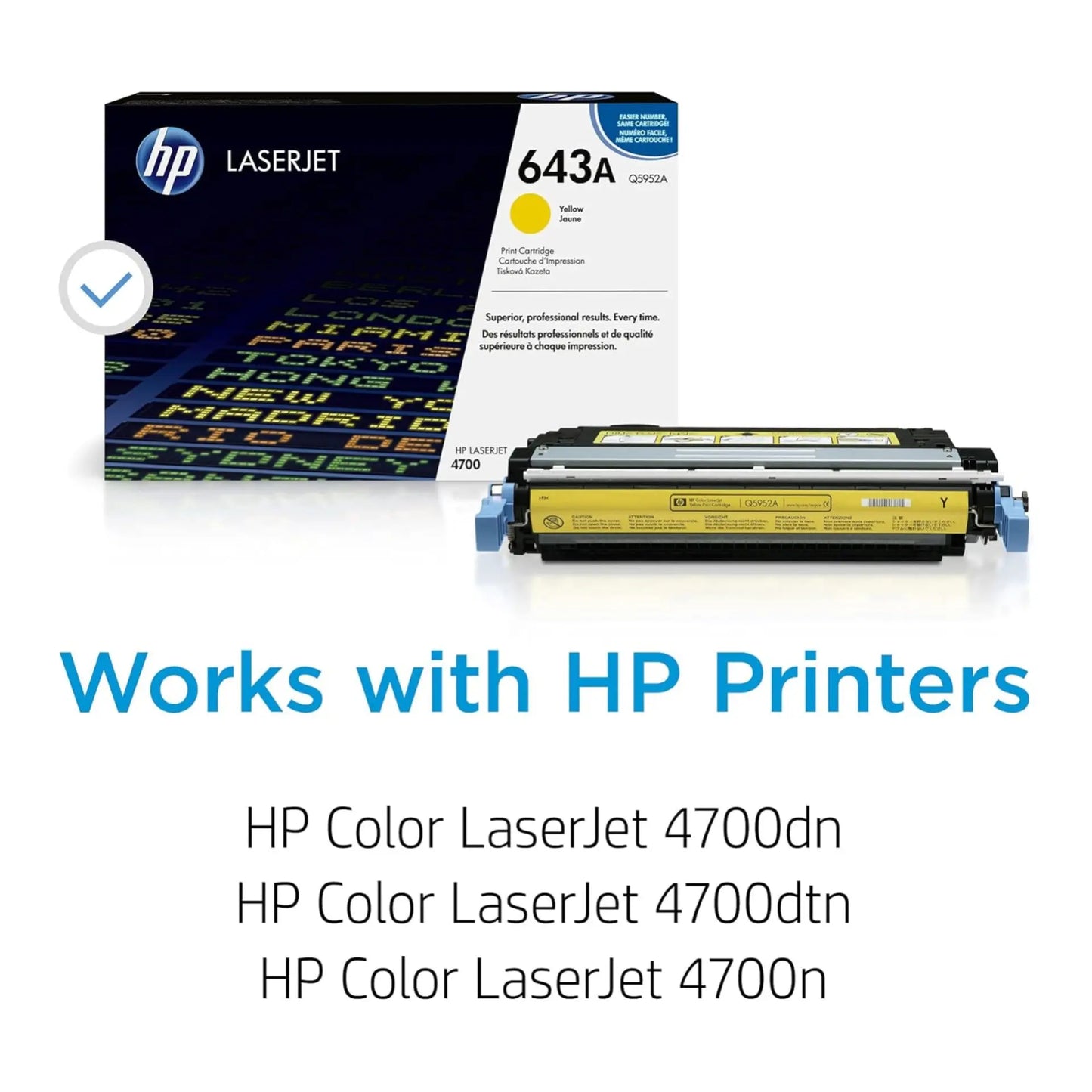Hp 643a yellow toner