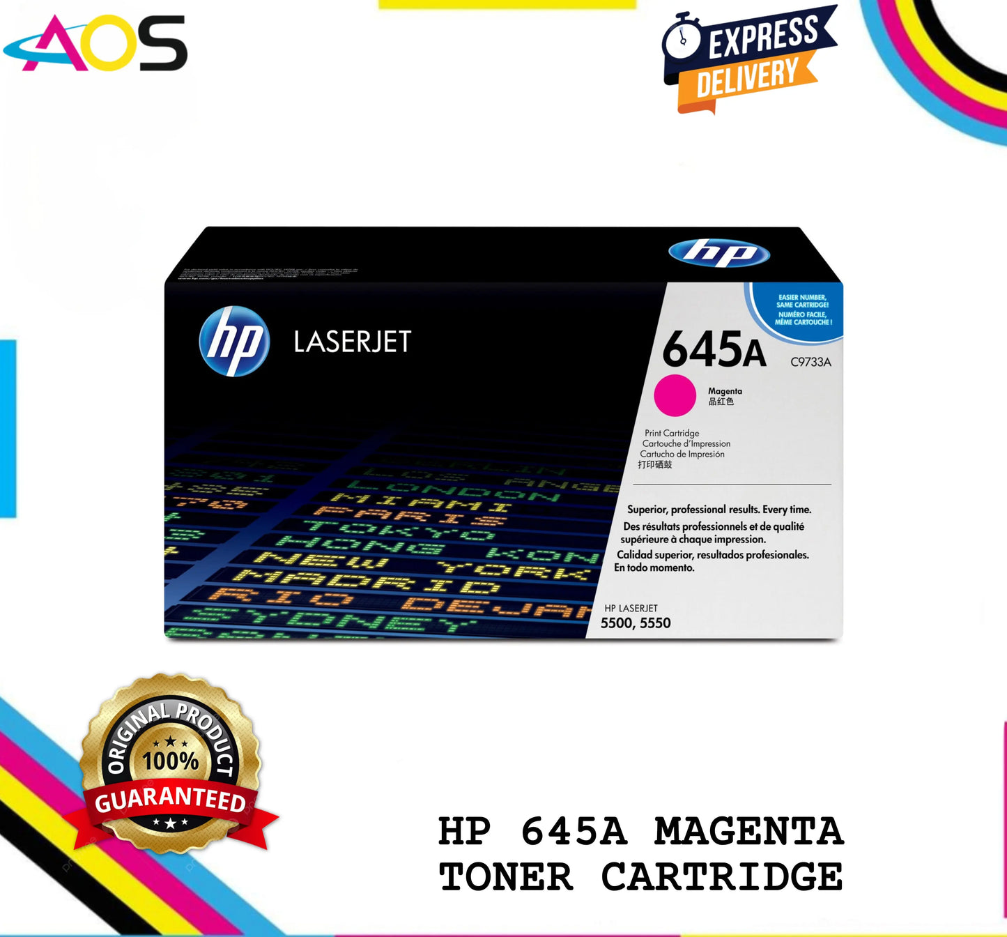 Hp 645a magenta toner cartridge