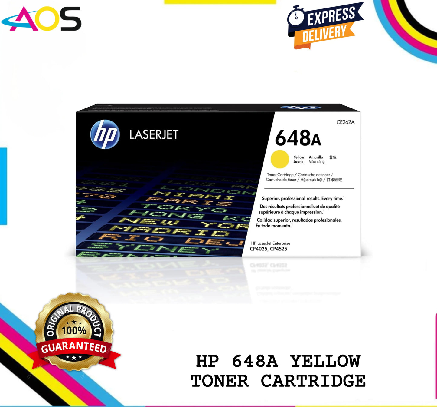 hp 648a yellow toner cartridge