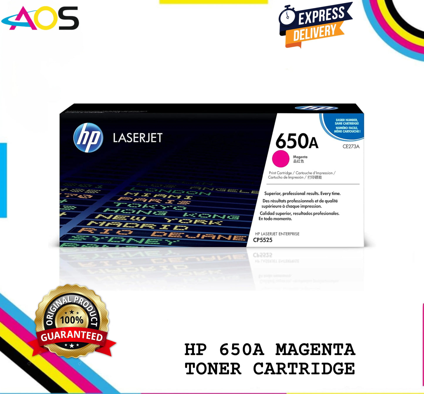 Hp 650a magenta toner cartridge