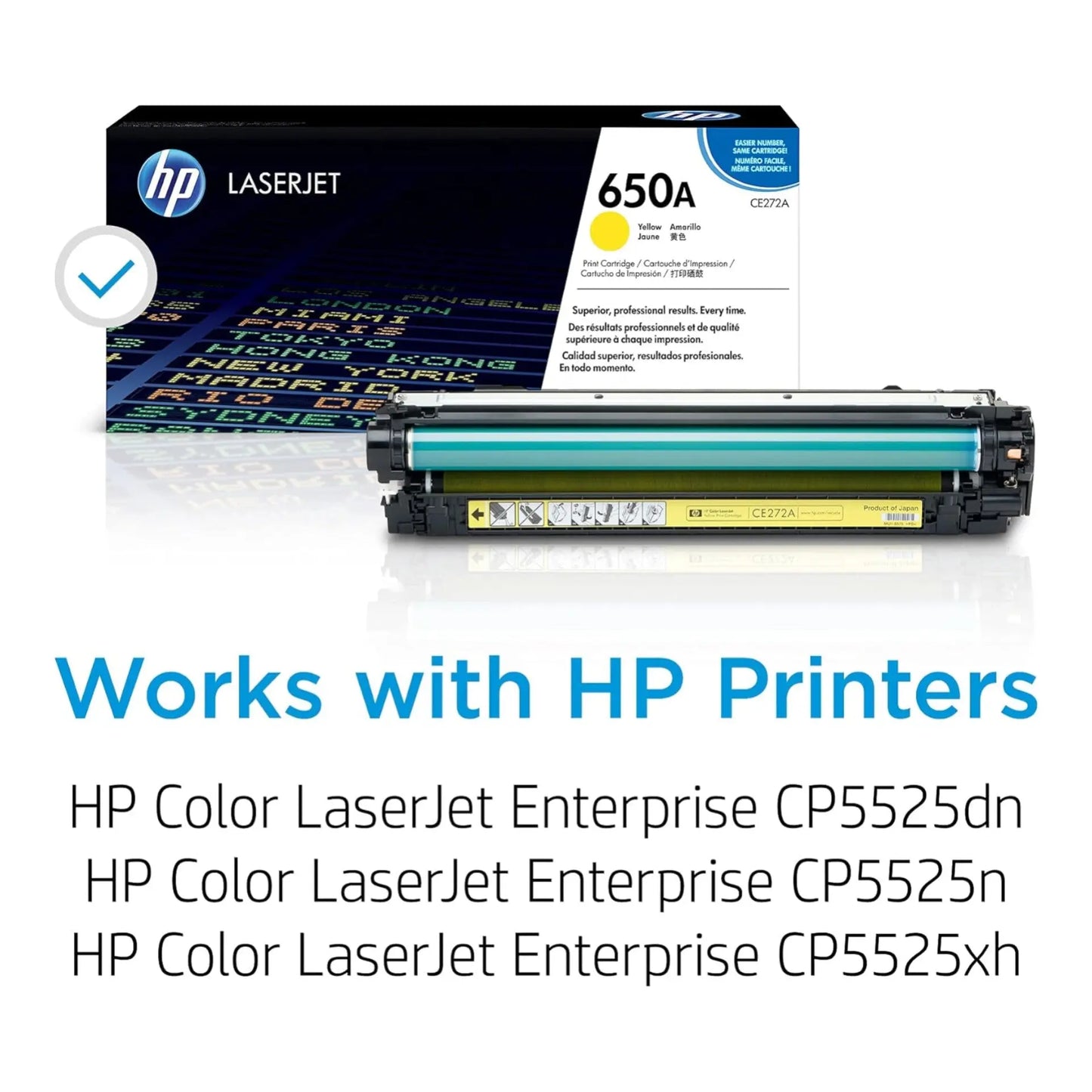 Hp 650a yellow toner