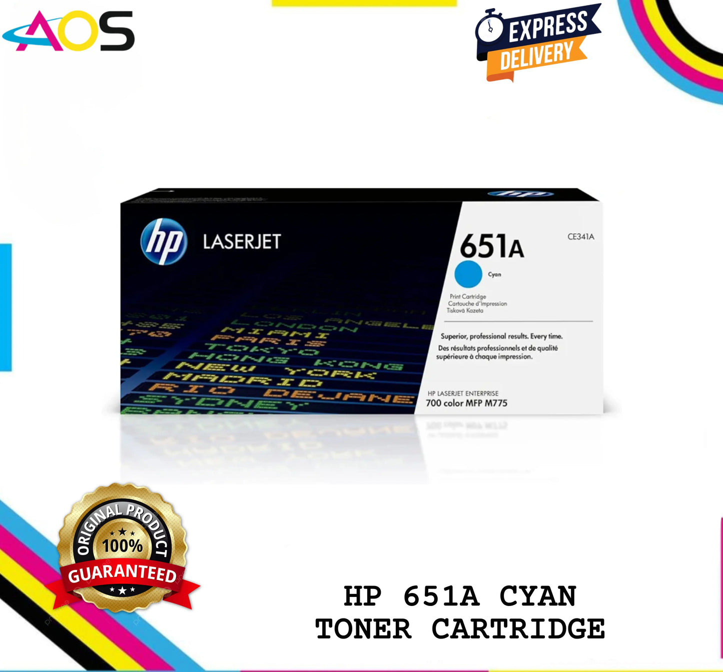 hp 651a cyan toner cartridge
