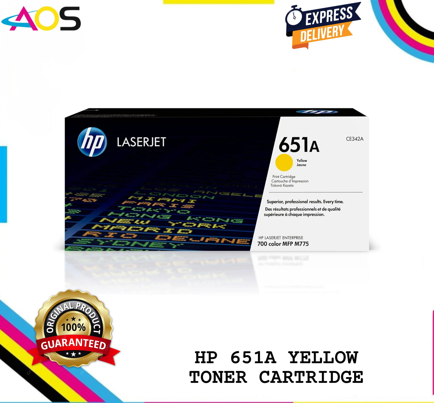 hp 651a yellow toner cartridge