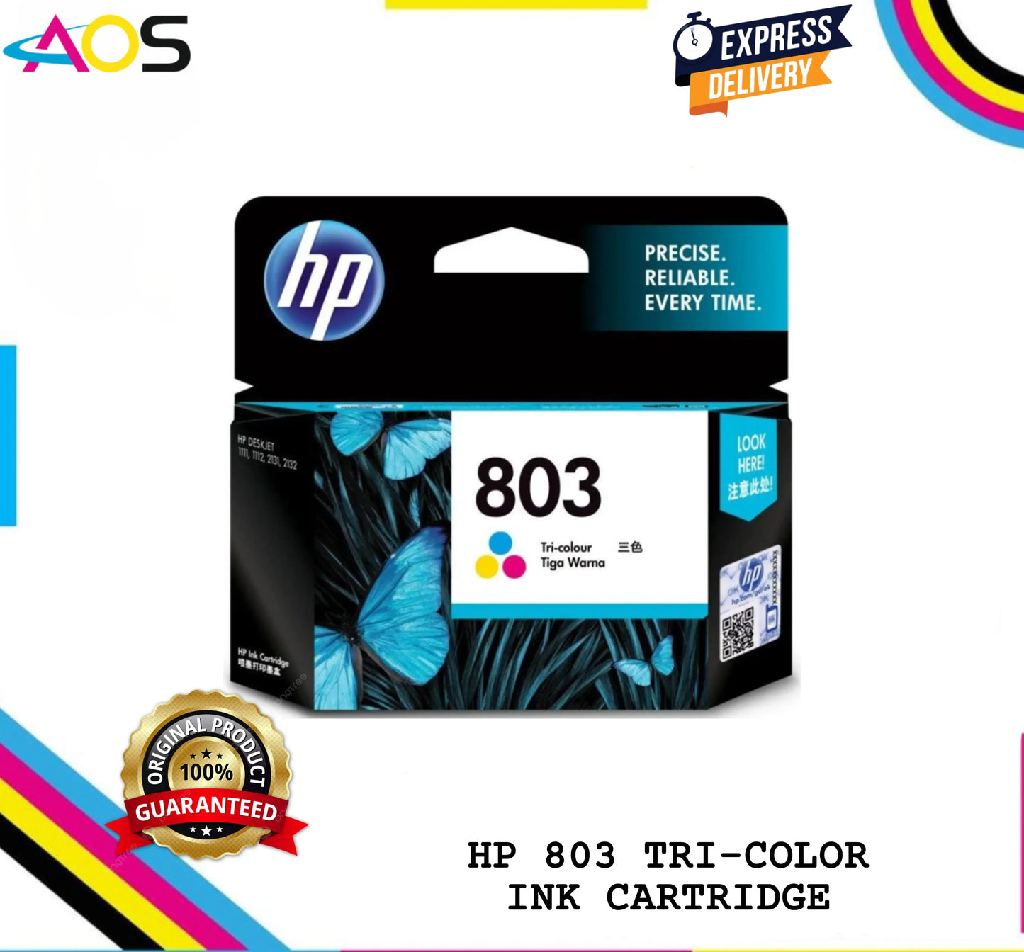 Hp 803 color ink cartridge