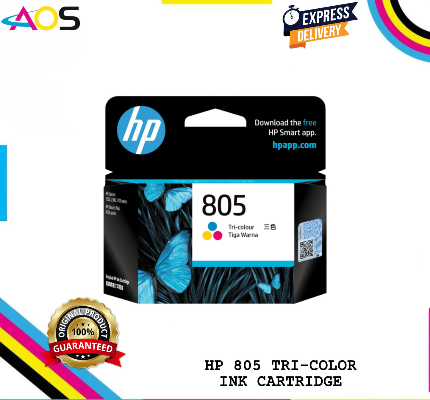 HP 805 Color Ink Cartridge